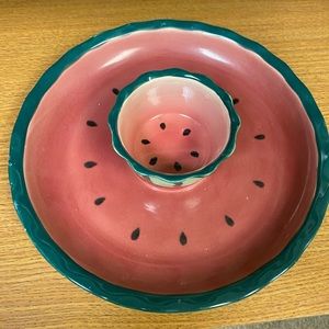 Watermelon serving dish